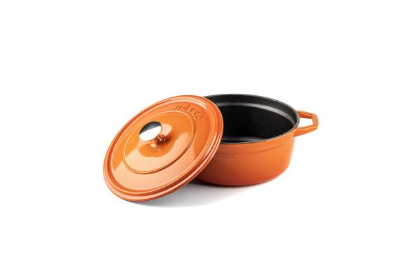 HÓSSE 5 dílná litinová sada oranžová 2