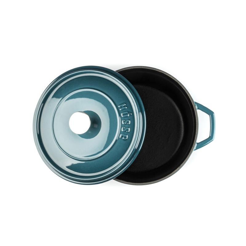 HÓSSE 20cm - 2,6 l modrý litinový hrnec 2