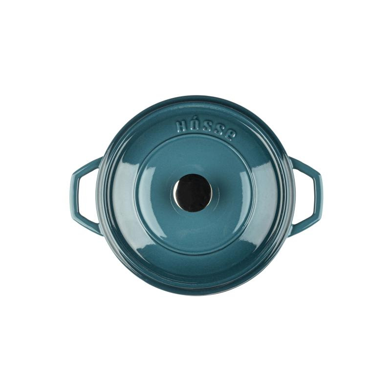 HÓSSE 20cm - 2,6 l modrý litinový hrnec 3